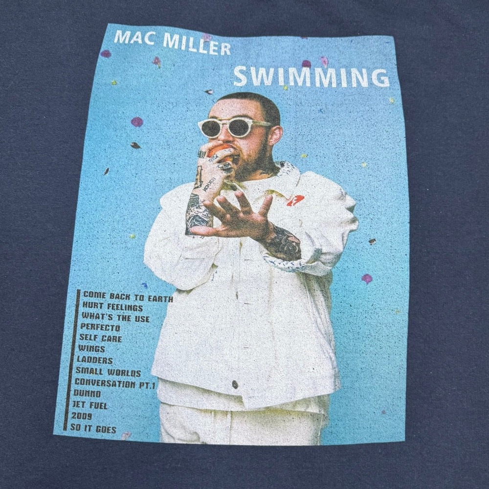 Mac Miller Swimming Album Tour Long sleeve crewneck sweater XL - Picture 2 of 7